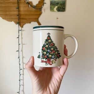 Vintage Christmas Tree Holiday Mug